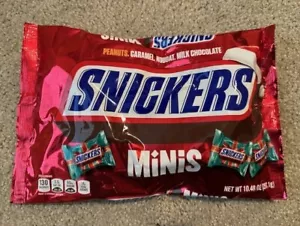 Snickers Minis Size Chocolate Candy Bar Bulk Assortment - 10.48 oz Bag TX - Picture 1 of 3