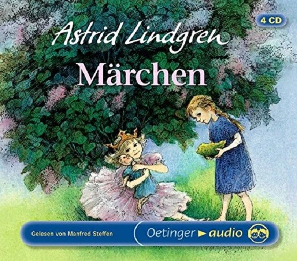 ASTRID LINDGREN - MÄRCHEN - GELESEN VON MANFRED STEFFEN  4 CD NEW  - Image 1 of 1