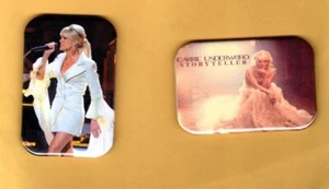 CARRIE UNDERWOOD     2  MAGNETS OR BUTTONS, PINBACK 2"X3" W/ ROUNDED CORNER - Picture 1 of 5