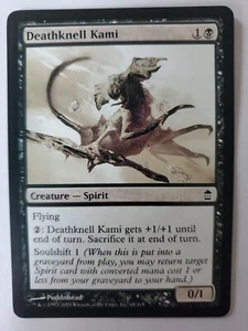 MTG Magic The Gathering Card Deathknell Kami Creature Spirit Black Saviours 2005 - Picture 1 of 2