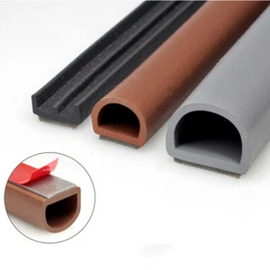 Draught Excluder Weather Seal Strip Silicone rubber Sticky Tape Window Door - Picture 1 of 8