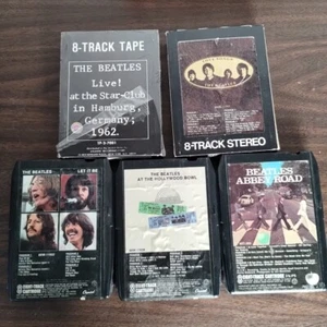 5 Beatles Vintage 8 Track Tapes Hamburg Live Hollywood Bowl Love Song Let it Be+ - Picture 1 of 14