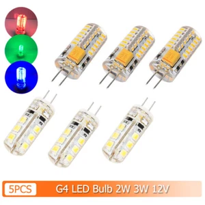 5x G4 Led Bulb Light Blue Pendant 2w 12vdc Green 3w Lighting Red Bulbs Silicone - Picture 1 of 14