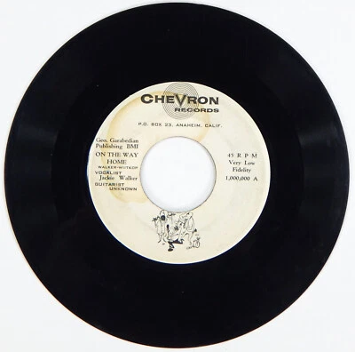 JACKIE WALKER TEST PRESSING 45rpm ON THE WAY HOME / LOVE SUBLIME 1957 G- VINYL - Image 1 of 2