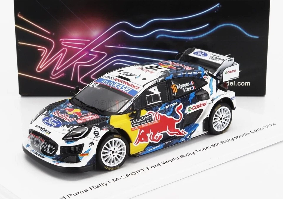 MODELLINO AUTO SCALA 1:43 SPARK FORD PUMA RALLY 1 WRC FOURMAUX MONTE CARLO 2024 - Immagine 1 di 4