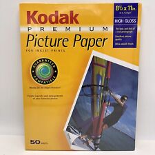 Kodak Premium 8. 5 X 11” High Gloss Photo Paper 50 Sheets 109 6023