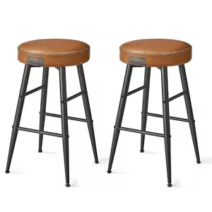 EKHO Collection - Bar Stools Set of 2 Counter Height Bar Stools Kitchen Count... - Picture 1 of 9