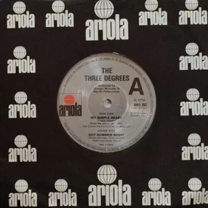 The Three Degrees-My Simple Heart Vinyl 7" Single.1979 Ariola ARO 202. - Picture 1 of 4