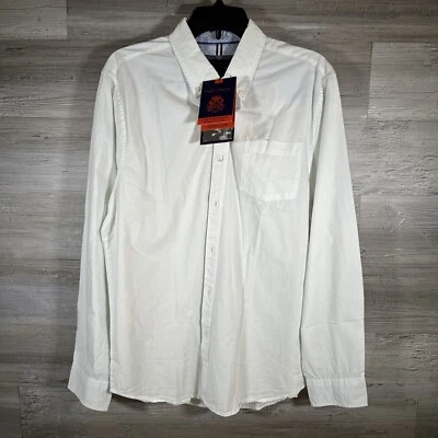 English Laundry Men’s Long Sleeve Button Up Shirt White Large Worn With Attitude - Image 1 of 4