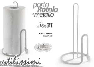 PORTAROTOLO DA TAVOLA SCOTTEX METALLO BIANCO CUCINA TOVAGLIOLI MODERNO 31 cm - Foto 1 di 6