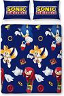 Official Sonic The Hedgehog Jump Double Duvet Cover Reversible Bedding Set