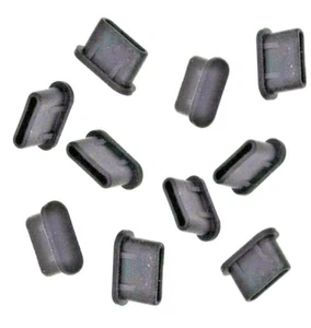 10-pack USB-C Dust Plug Stopper Cover Black Silicone for Samsung Galaxy S24 - Zdjęcie 1 z 1