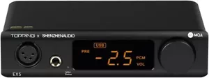 Topping EX5 MQA Dual ES9038Q2M DAC + Headphone Amplifier - Bluetooth 5.0 LDAC - Picture 1 of 8