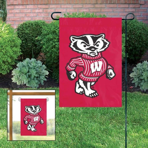 Wisconsin Badgers NCAA Garden/Window Flag ~ NEW Cover