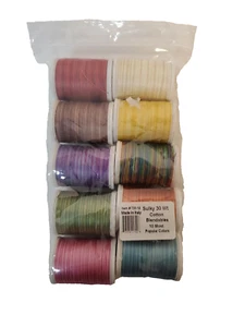 Sulky 30 WT Blendables Cotton 500 YDS 10 PK Popular Spools Long Staple Matte - Picture 1 of 10