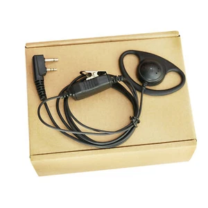 Micrófono de auricular estilo D para radio walkie talkie IC-F3021 F3022 F3023 F3026 - Imagen 1 de 3