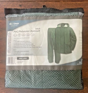 Onyx Adult Large PVC/Polyester Rainsuit - Picture 1 of 2