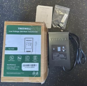 TREEWELL Low Voltage 200 Watt Landscape Transformer Outdoor Lighting TSLT02B - Picture 1 of 15