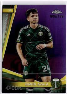 David Ayala 2024 Topps Chrome MLS Purple Refractor #98 Portland Timbers #006/199 - Picture 1 of 2