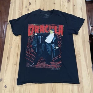 Rock Rebel Dracula Bela Lugosi TShirt 100% Cotton Small Black Universal Monsters - Picture 1 of 8