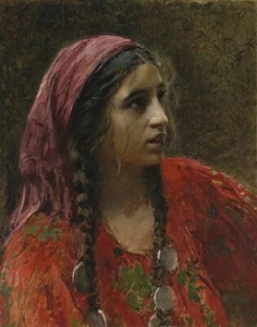 Estampado en lona gitano de Konstantin Makovsky Giclee - Imagen 1 de 1