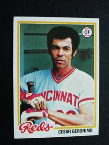 1978 Topps Baseball Card # 354 Cesar Geronimo - Cincinnati Reds (EX)