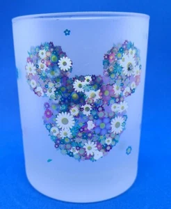 Disney Mickey Mouse Head Icon Frosted Glass Flowers Daisy Daisies Spring - Picture 1 of 3