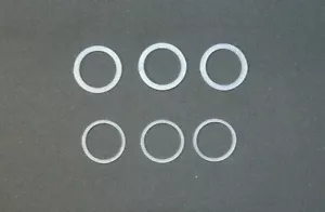 Rondelle in nylon per riparazioni maniglie porte. Tipo 1 (19 mm) o tipo 2 (20,7 mm). - Foto 1 di 3