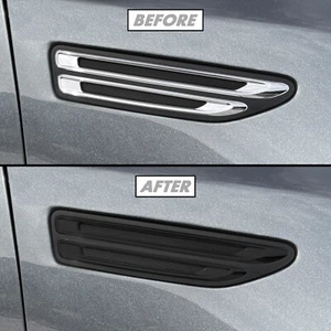 Superposición de vinilo cromado Delete Blackout para Kia Optima 2019-2020 borde de ventilación del guardabarros - Imagen 1 de 4