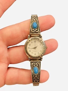 SR626SW Women's Wristwatch Quartz Silver Stainless Steel Turquoise Japan - Picture 1 of 12