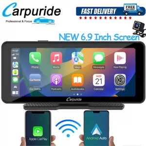 CARPURIDE NEW 6.9INCH TOUCHSCREEN WIRELESS CAR STEREO APPLE CARPLAY ANDROID AUTO - Picture 1 of 10