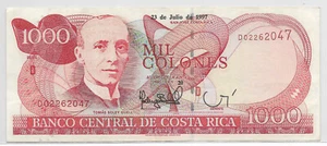 Costa Rica Pk-264a 1997 1000 Colones Very Fine - Picture 1 of 2