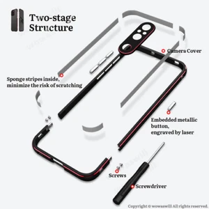 Funda rígida con marco de parachoques de metal de aluminio para SONY Xperia para cámara - Imagen 1 de 20