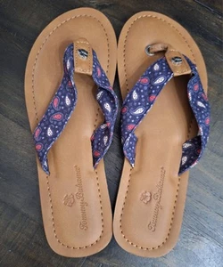New Tommy Bahama Speedwell Paisley Flip Flop Sandals Women's size 7 - Picture 1 of 11