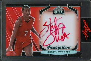 2025 Leaf Metal Authentics Sheryl Swoopes /150 Inscriptions USA Auto On-Card Red - Picture 1 of 2
