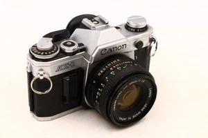 Canon AE-1 35mm SLR Film Camera FD-50mm Untested VG Cond - Picture 1 of 10