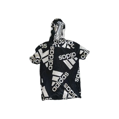 Boys Adidas Short Sleeve Hoddie Shirt Size Xl 18/20 - Image 1 of 4