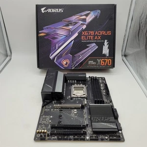 GIGABYTE X670 AORUS Elite AX (AM5/ LGA 1718/ AMD/ X670/ ATX/ DDR5) -NOT WORKING- - Afbeelding 1 van 9