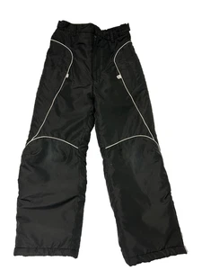 London Fog SKi Snow Pants Kids Youth L (14-16) Black Back Pocket Adj Waist & Leg - Picture 1 of 13