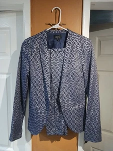 Top Shop Damen 3tlg. Floral Dimond Brokat blau formell gemischt Set. Größe 4/6 - Bild 1 von 17