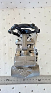 OMB Class 800 1/2" NPT Gate Valve Forged 316 Body with Handwheel EGA810SSS12N12 - Picture 1 of 8