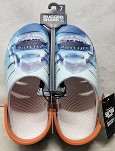 Rugged Shark Men's Discovery Shark Week Clogs, Size 7/New - Picture 1 of 13