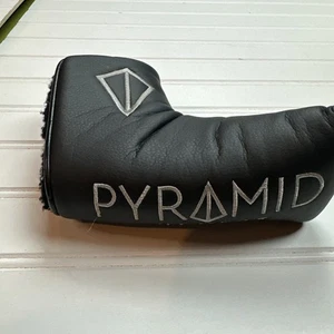 Pyramid Putters Golf Head Cover Black Great Condition Blade Headcover - Picture 1 of 9