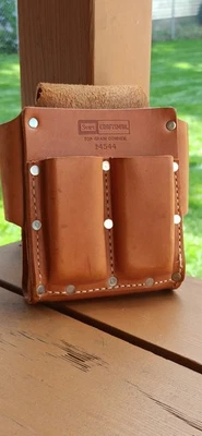 Vtg Leather Sears Craftsman 4544 Tool Pouch Top Grain Cowhide - Image 1 of 4