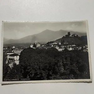 CASTELLAMONTE PANORAMA ALTE POSTKARTE GEREIST VERSCHICKT 1941  - Bild 1 von 2