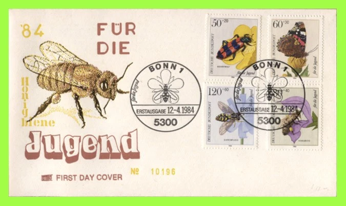 Germany 1984 Insects set First Day Cover, Bonn - Image 1 of 1