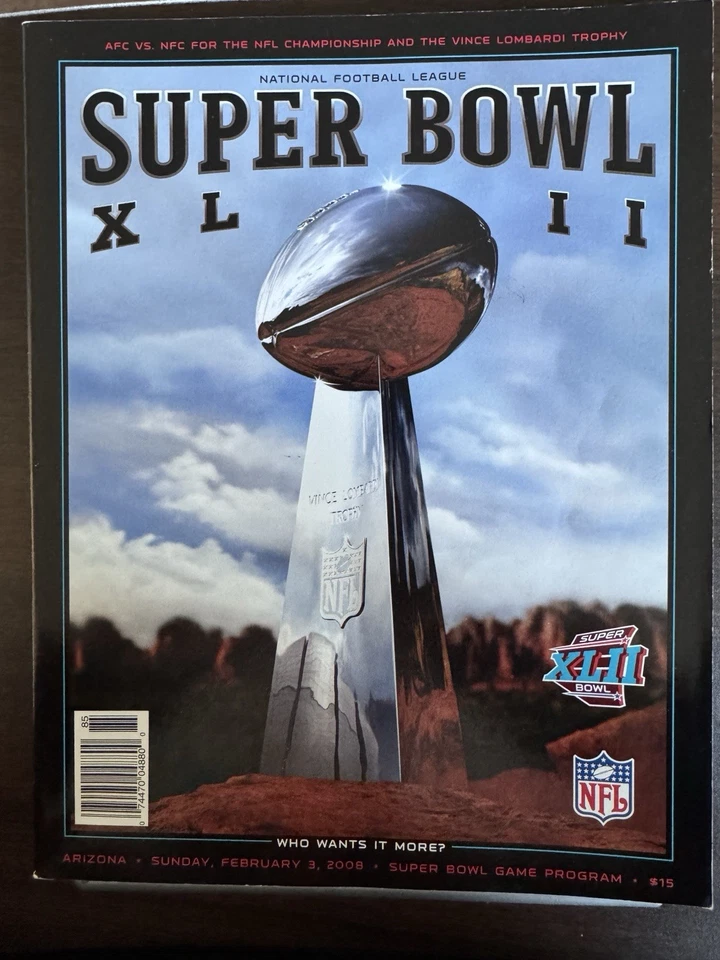 Superbowl XLII NEW Game Program NY GIANTS Super Bowl XLII (42) Memorabilia - Image 1 of 3