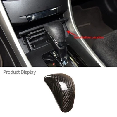 Perilla de cambio de marchas de fibra de carbono real apta para Honda Accord 9/9,5 2014-2018 Foto 1 de 4
