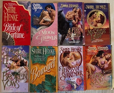 Lot of 8 Stand Alone Novels by Shirl Henke - Historical Romance Vintage Covers - Image 1 of 2