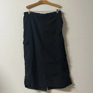 Aeropostale Parachute Cargo Y2K Skater Gorpcore Maxi Black Size Medium - Picture 1 of 9